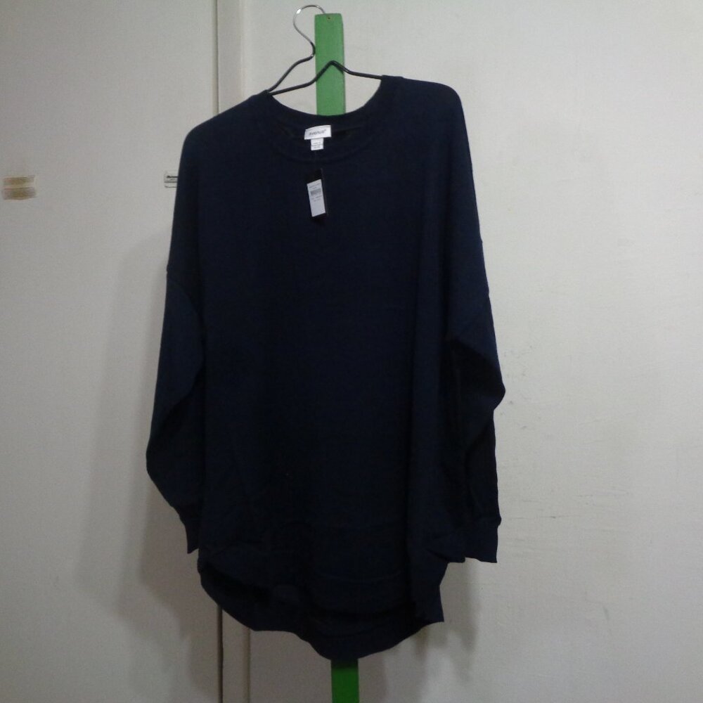Avenue Womens Dk Blue Tully Sweather Sz 22/24 Plus